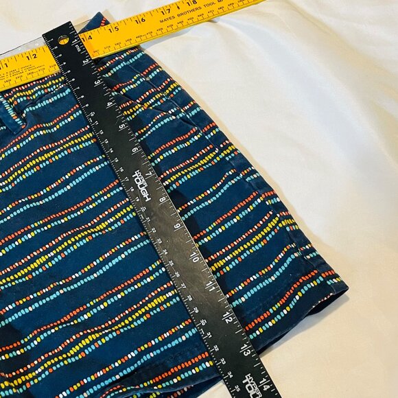 Merona Womens Navy Dotted Cotton Shorts Size 4 - Picture 6 of 6